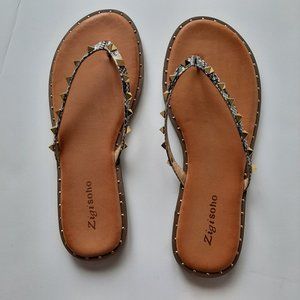 Zigi Soho Women's Patsye Flat Sandal Flip Flops Shoes Size 8.5